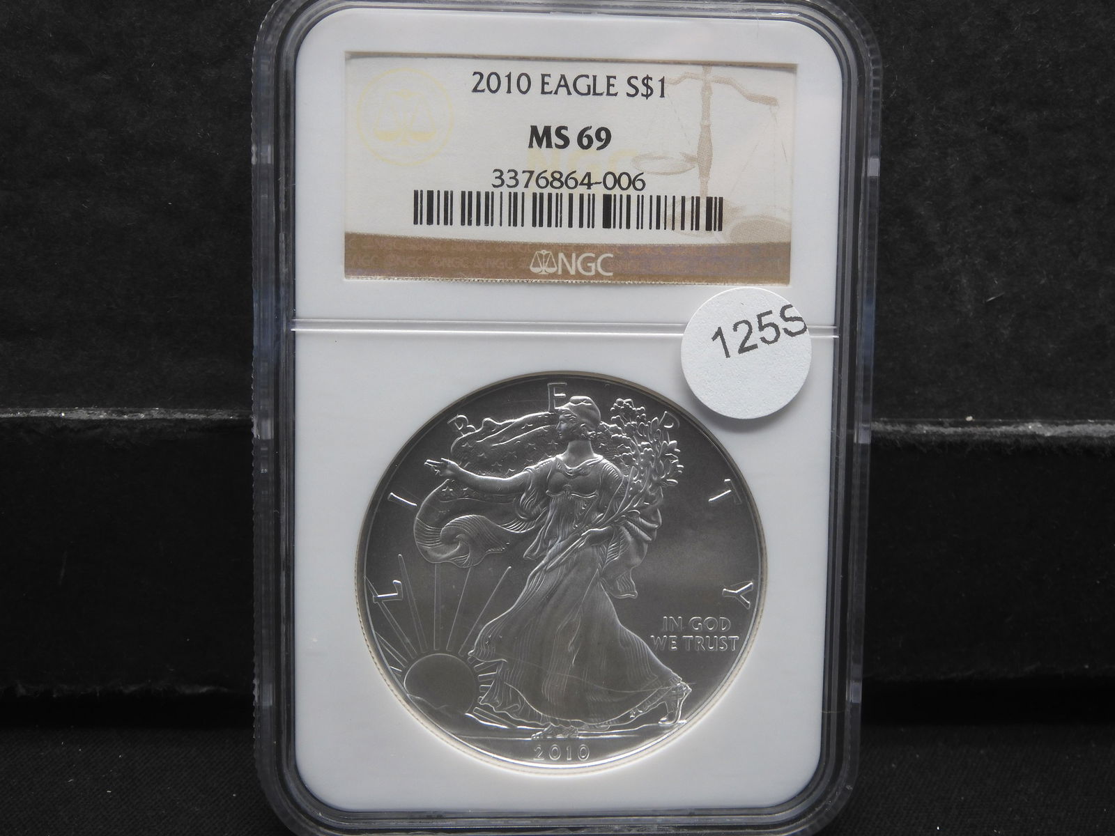 2010 Silver Eagle Dollar .999% - NGC Graded MS69 (1 of 4)