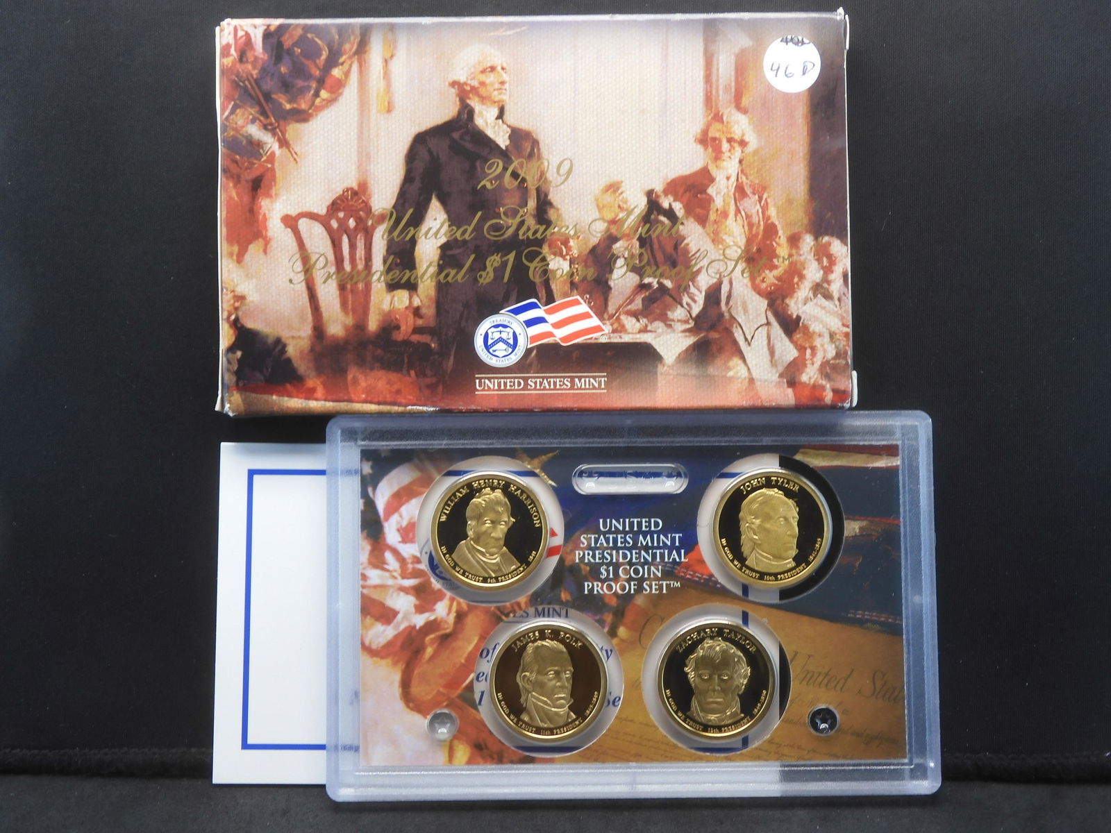 2009-S 4 Coin Presidential Dollar Proof Set w/C.O.A. (1 of 4)