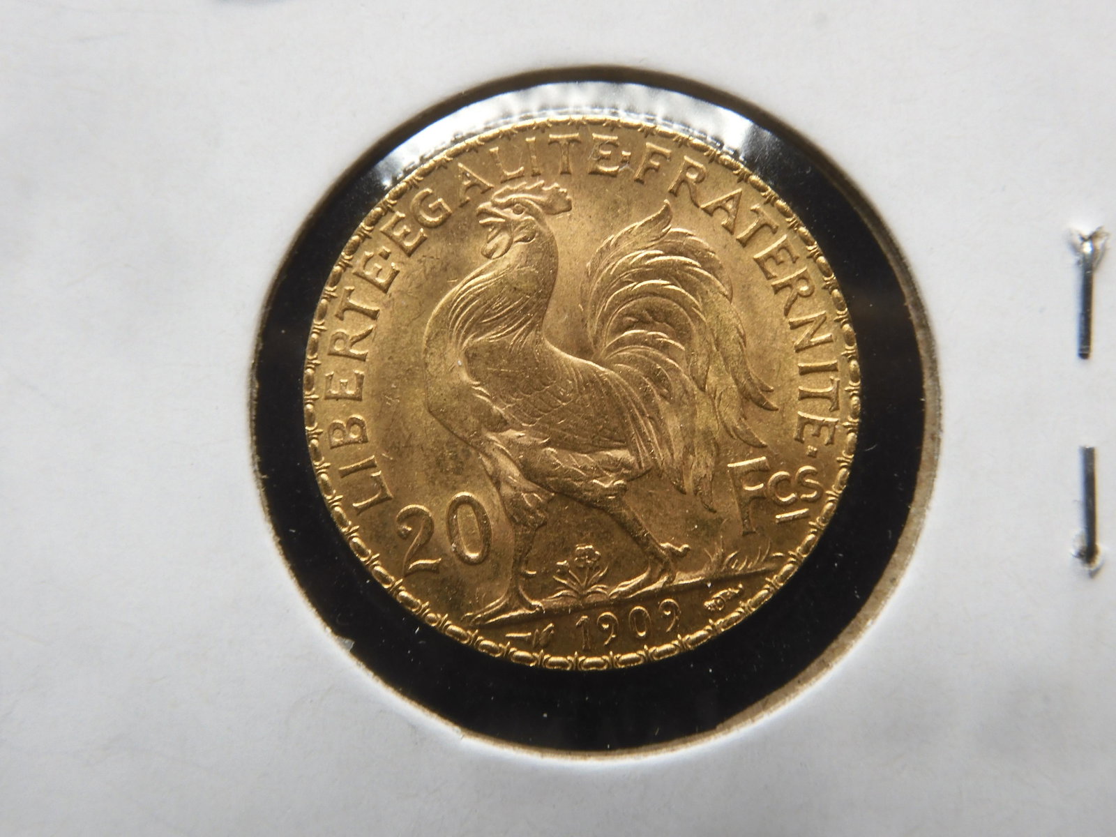1909  Twenty Franc France Gold Piece (1 of 3)