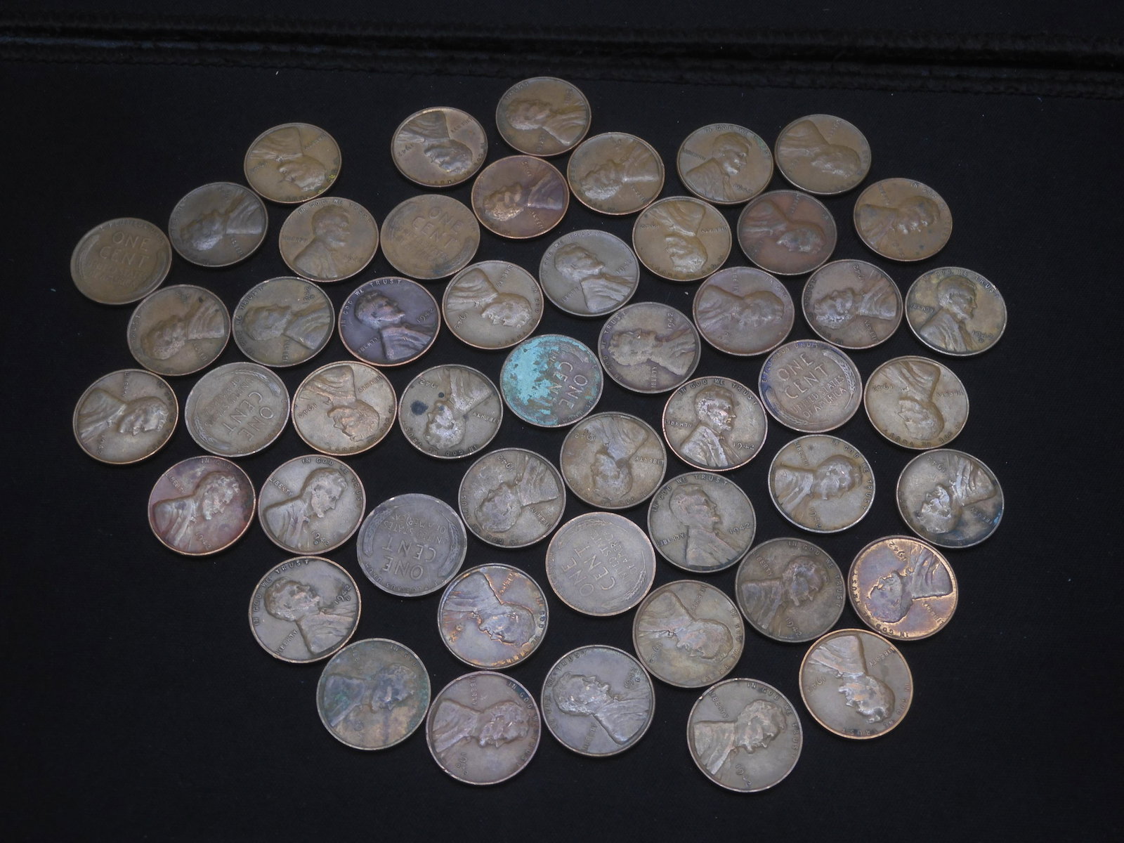 (50) Mixed Date Lincoln Wheat Cents  1942, 1942-S, 1942-D (1 of 6)