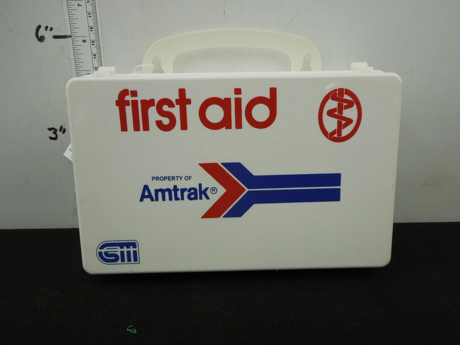 Amtrak First Aid Kit Plastic Box: Amtrak First Aid Kit Plastic Box