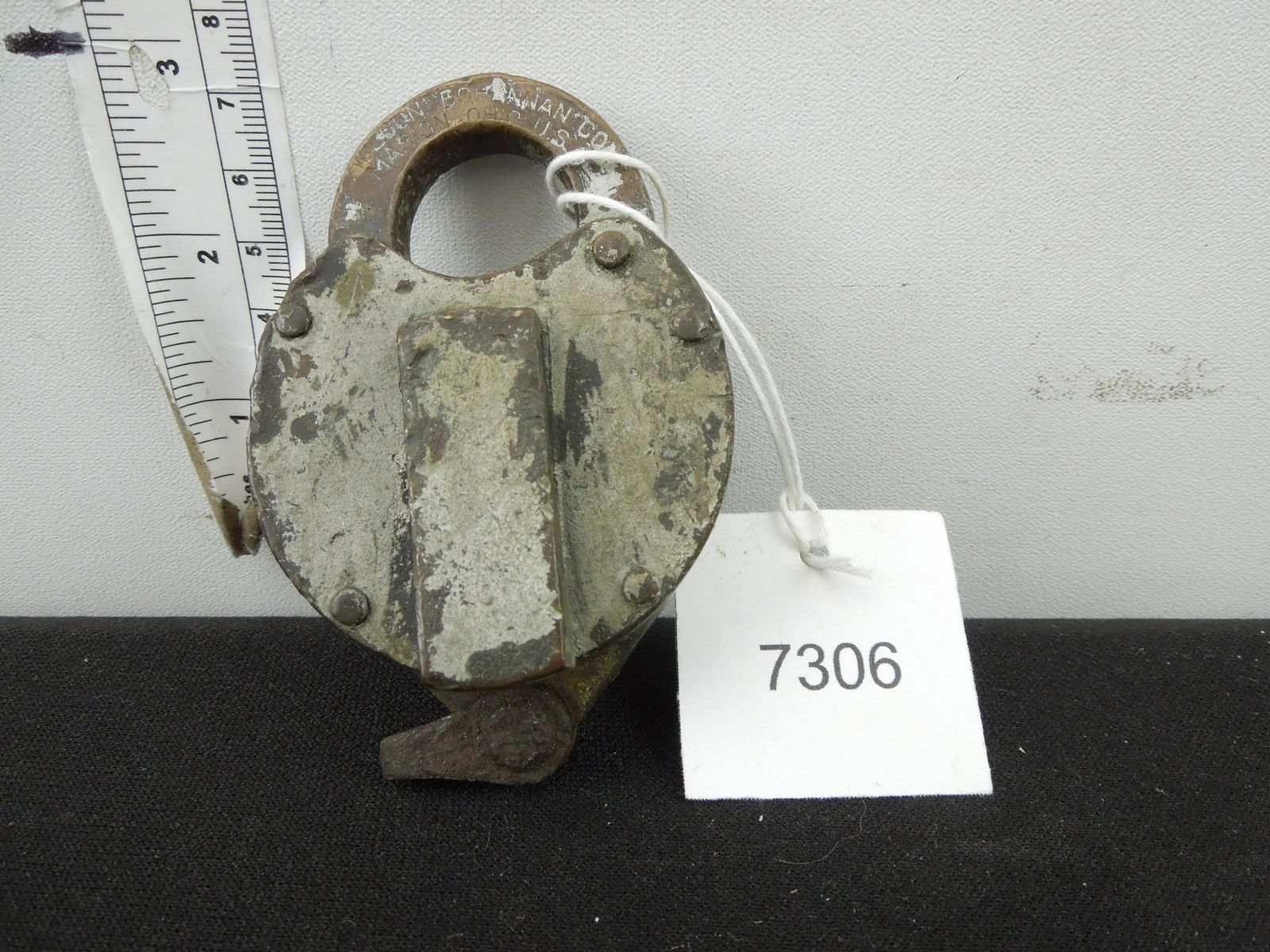 B&MRR Bohnman Steel Brass Padlock Made in Marion OH (1 of 3)