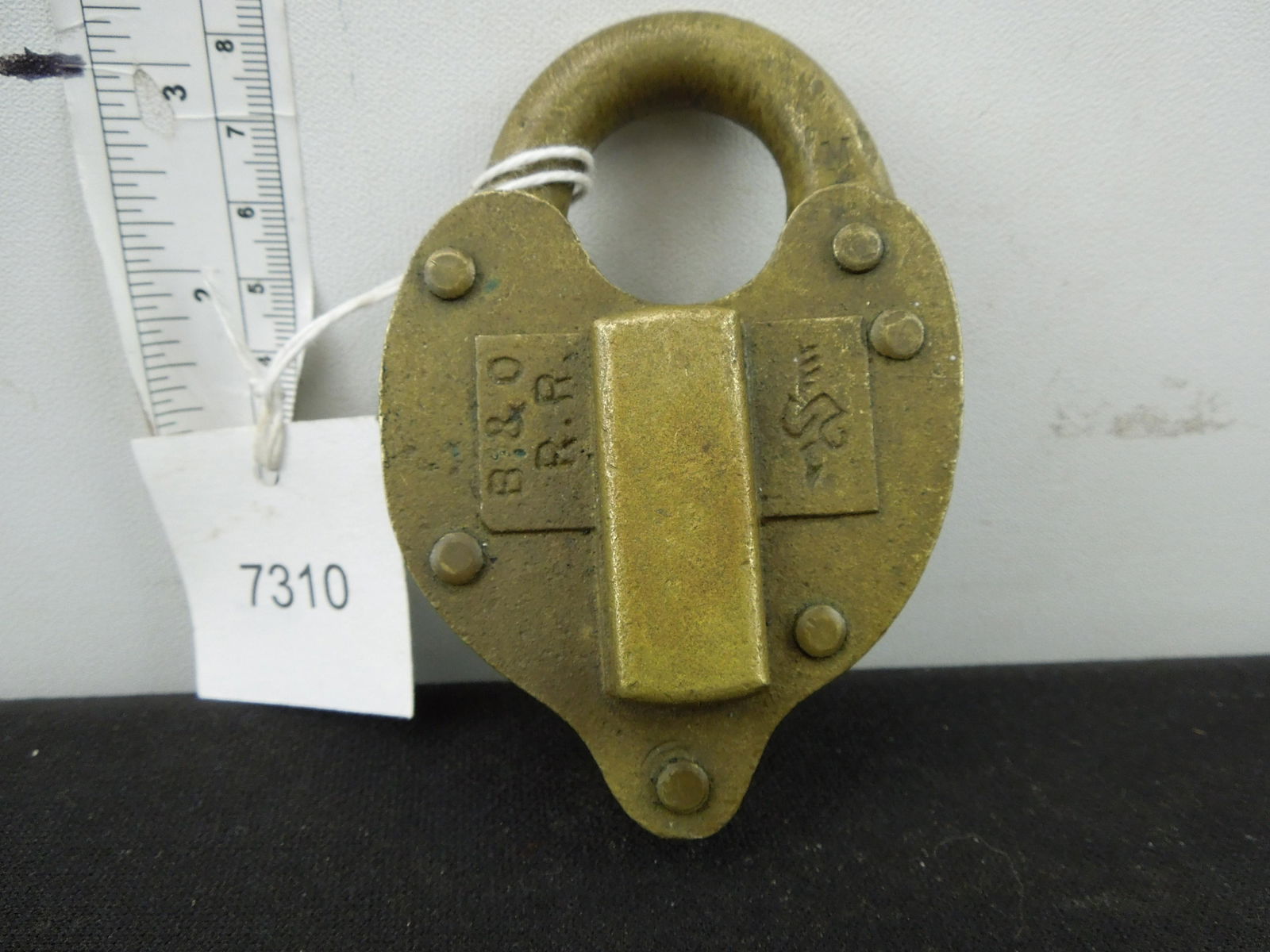 B&O RR F&S  HDW CO Brass Padlock (1 of 3)