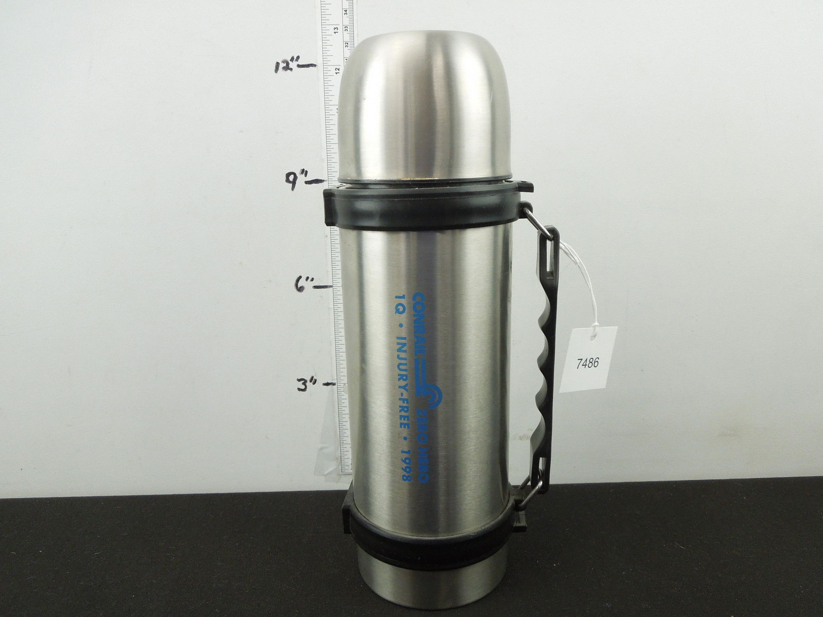 Conrail Zero Hero 1Q Injury Free 1998 Stainless Steel Thermos, New (1 of 5)