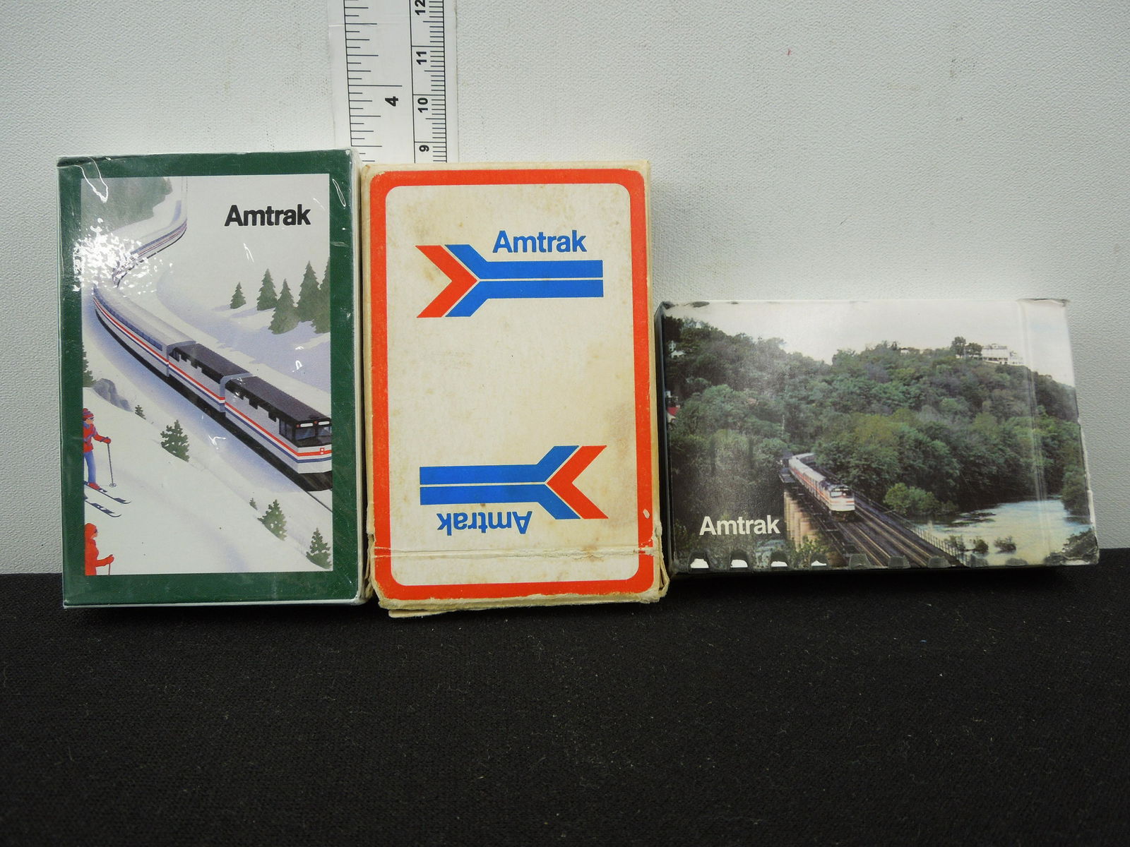 Amtrak Three Separate Decks Scenic Playing Cards, Too deck Sealed One Deck Open (1 of 2)
