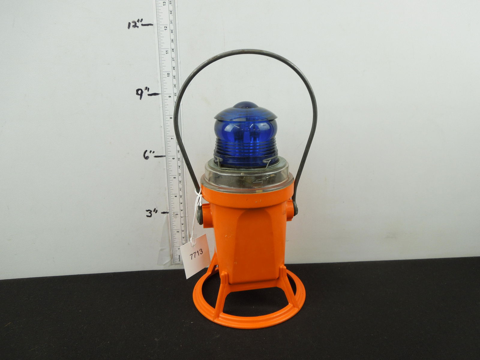 Conrail Star Headlight and Lantern Co, Model 215 TL, Blue light, Orange Body, Used, in working (1 of 6)