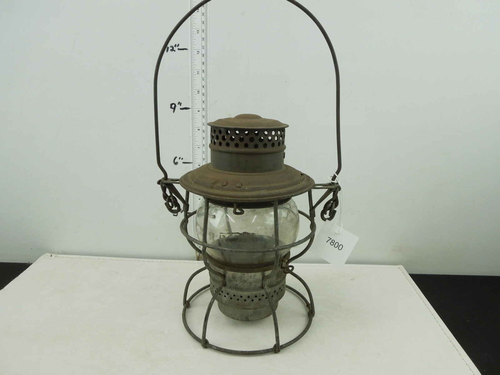 CNRR Adams & Westlake Co, Adlake No 250 Kero, Etched Globe: CNRR Adams & Westlake Co, Adlake No 250 Kero, Etched Globe