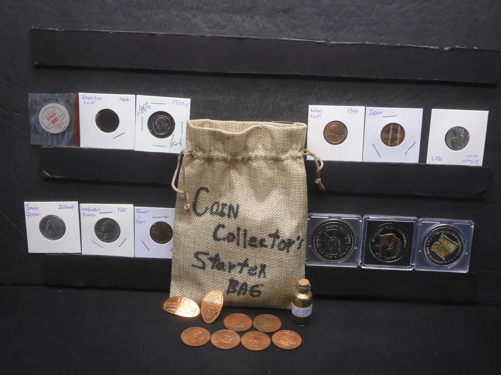 Coin Collector's Starter Bag - In A Burlap Bag (1 of 9)