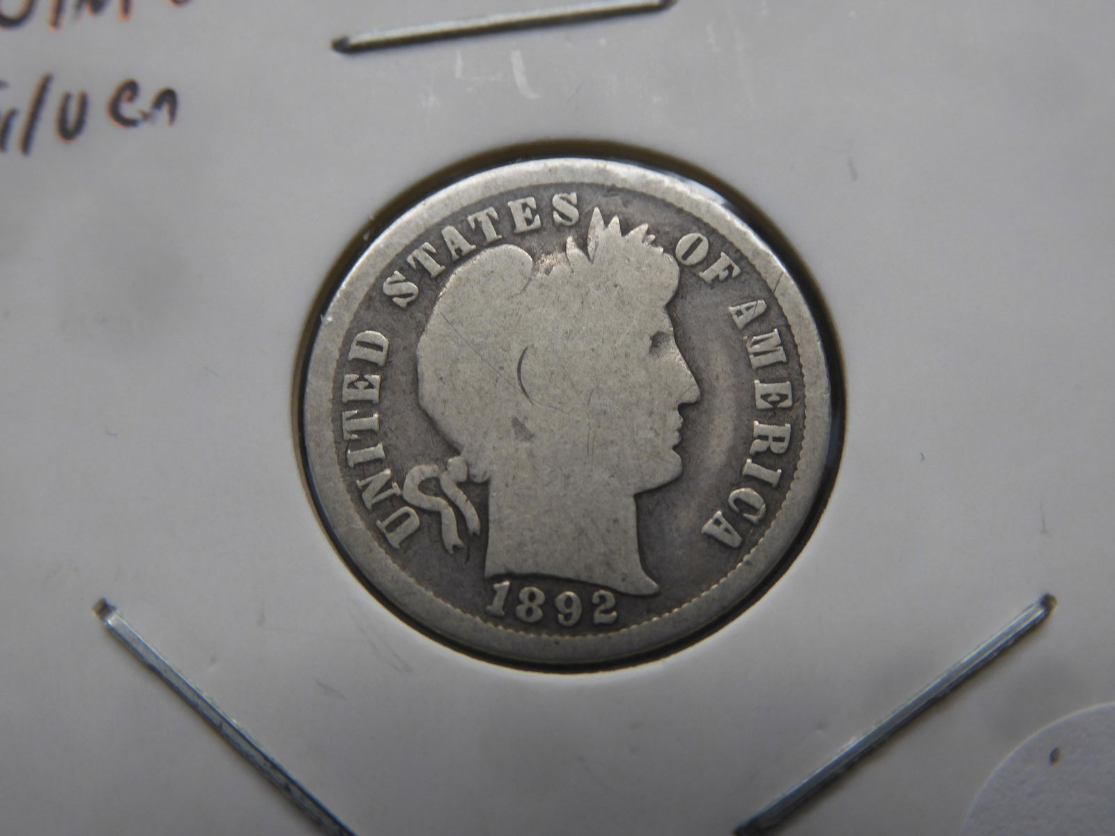 1892 Barber Dime - Silver (1 of 3)