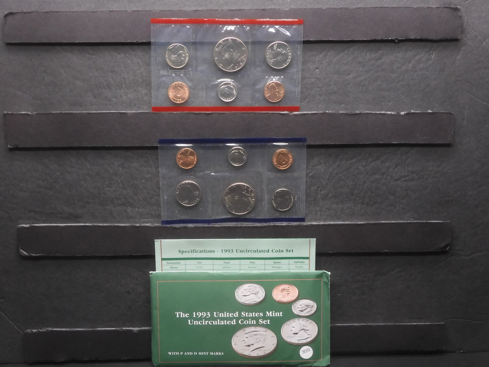 1993 US Mint Uncirculated Coin Set w/ P&D Mint Marks. OGP (1 of 6)