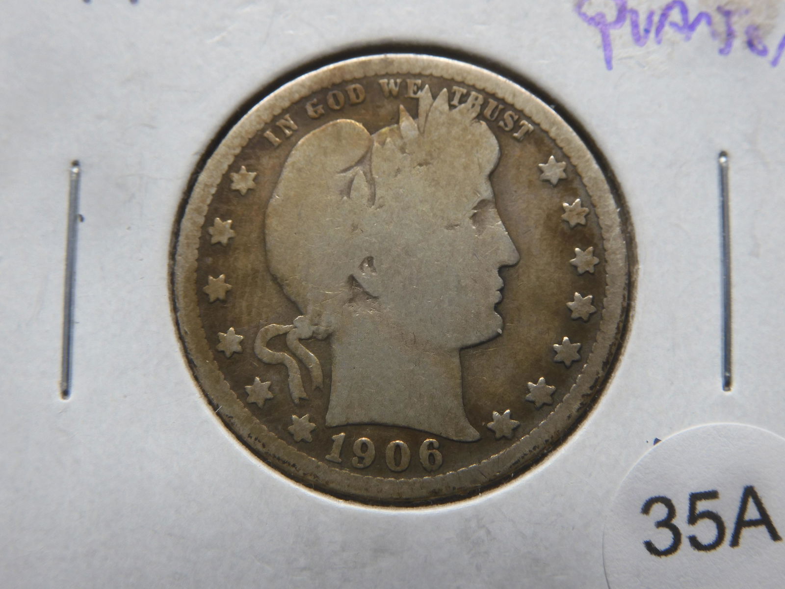 1906 Barber Quarter - Silver (1 of 3)