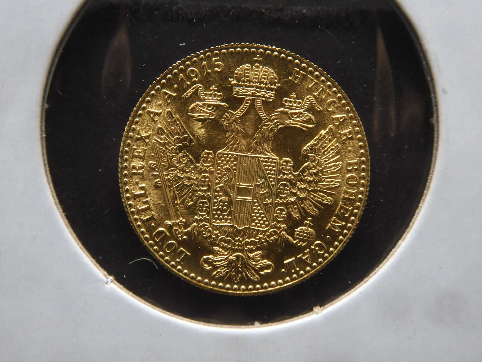 1915 Austria Gold 1 Ducat. 3.50G. 986 Fine Gold (1 of 3)