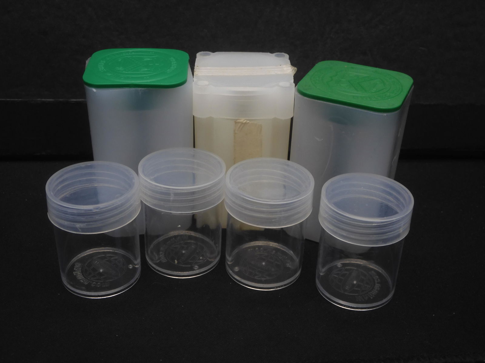 7 Various Size Plastic Coin Tubes (1 of 3)