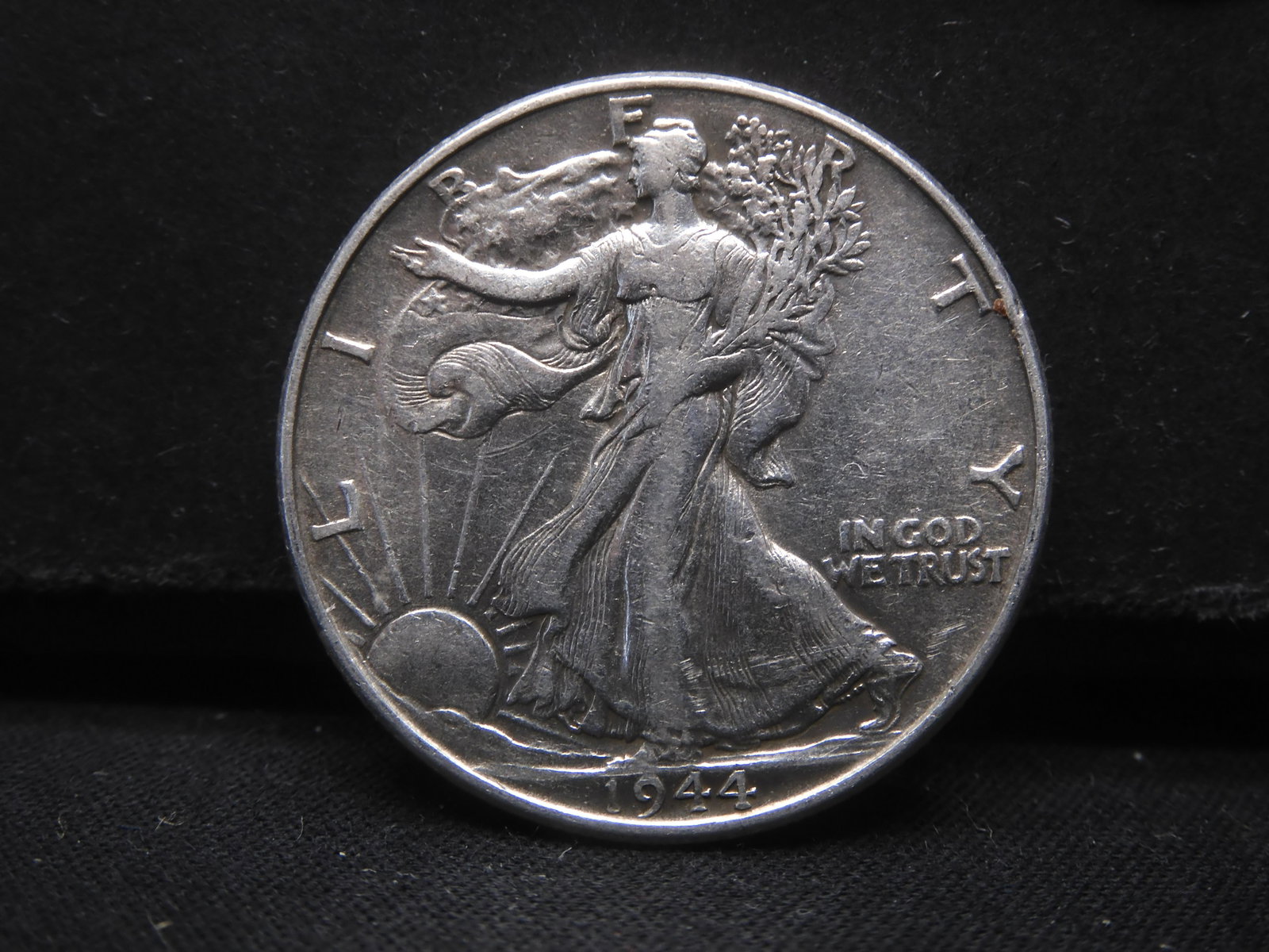 1944, Only 28 Mill ever minted, 90% SILVER. Liberty half/79 years old!: 1944, Only 28 Mill ever minted, 90% SILVER. Liberty half/79 years old!