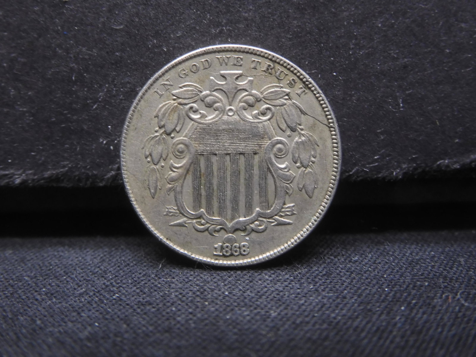 1868 Shield Nickel: 1868 Shield Nickel