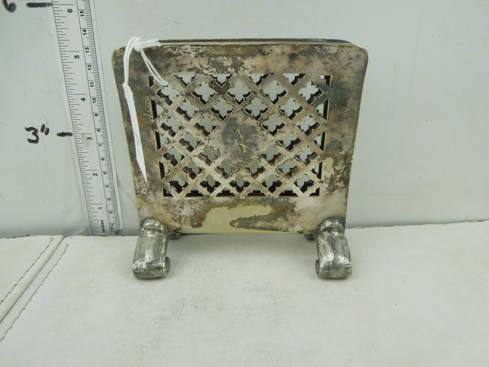 Nyc Reed Barton Menu Holder Auction