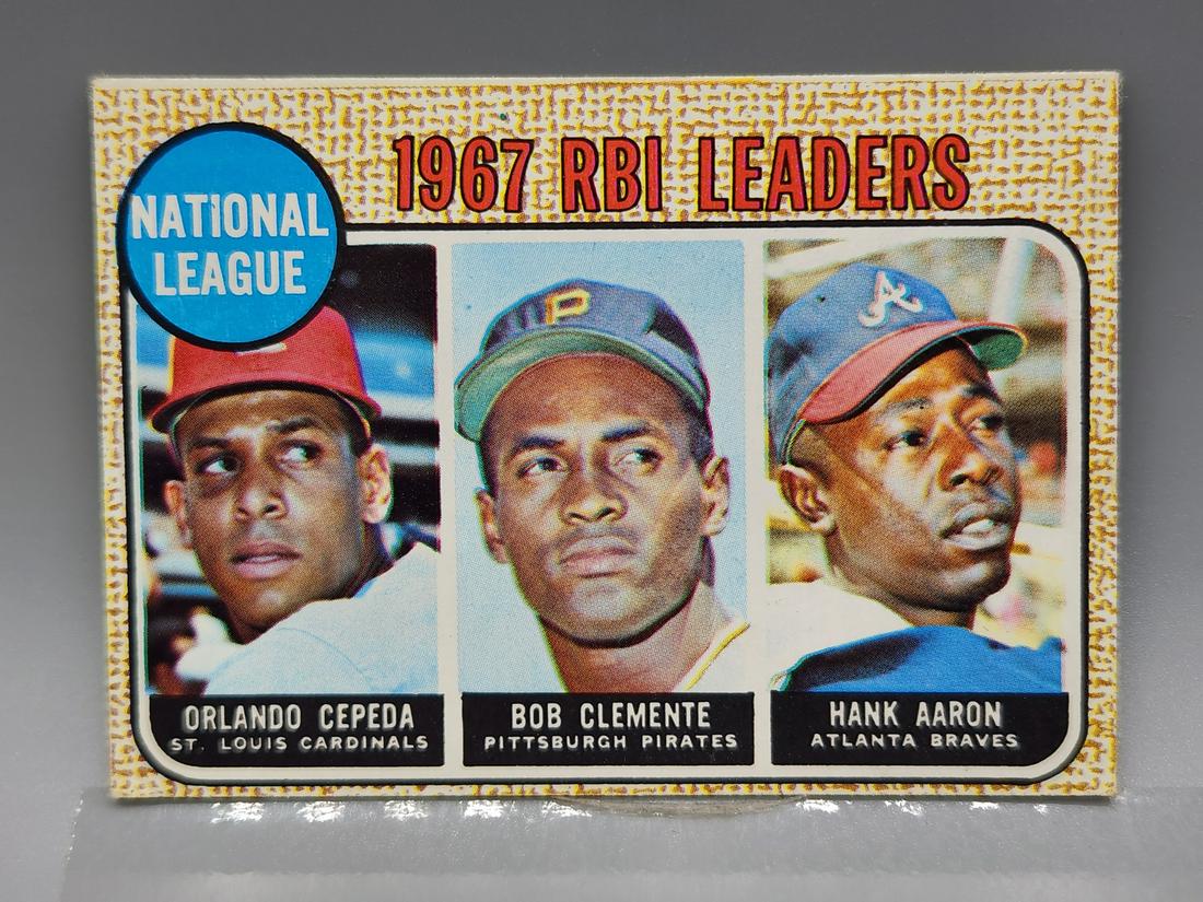 1968 Topps RBI Leaders #3 -Cepeda/Clemente/Aaron (1 of 2)