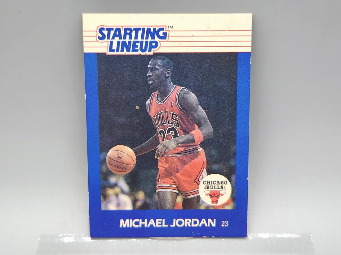 1988 Kenner starting Lineup Michael Jordan Card Tough Hof Auction 1988-kenner-starting-lineup-michael-jordan-card-tough-hof-auction