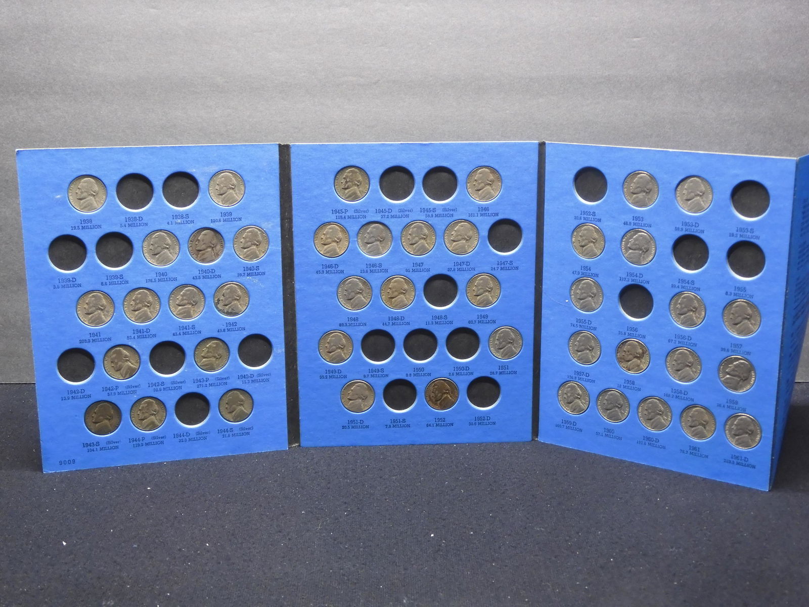 Partial Collection Jefferson Nickels - 1938-1961 (1 of 9)