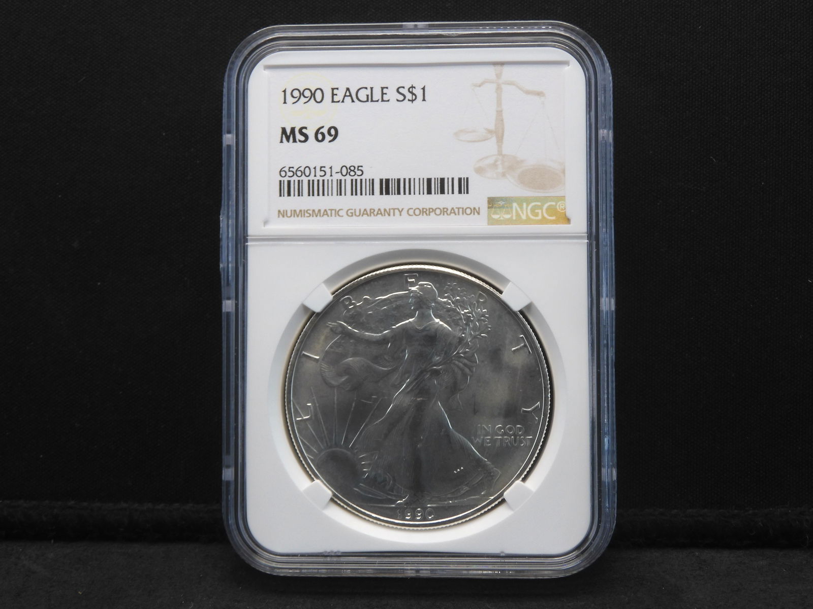 1990 American Silver Eagle - NGC MS69 (1 of 4)