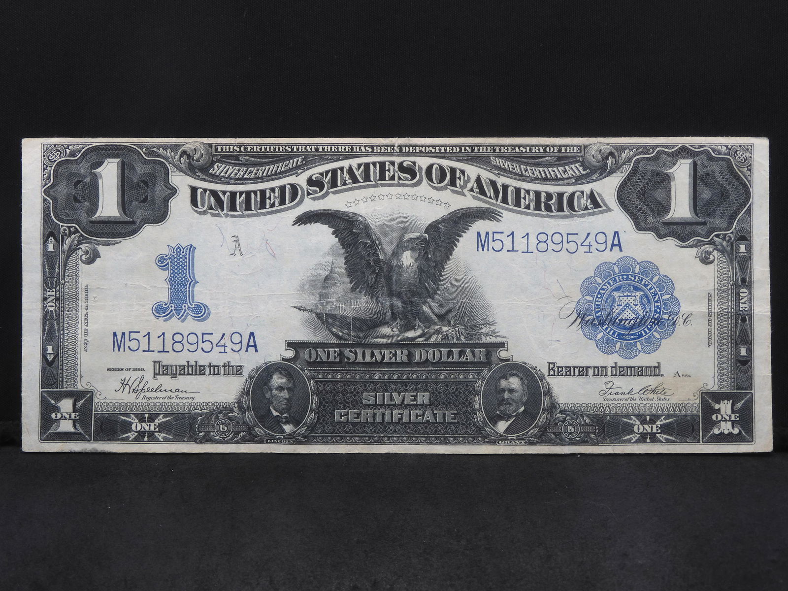Series 1899 $1.00 Silver Certificate - LARGE SIZE - Nice Cond!! (1 of 3)