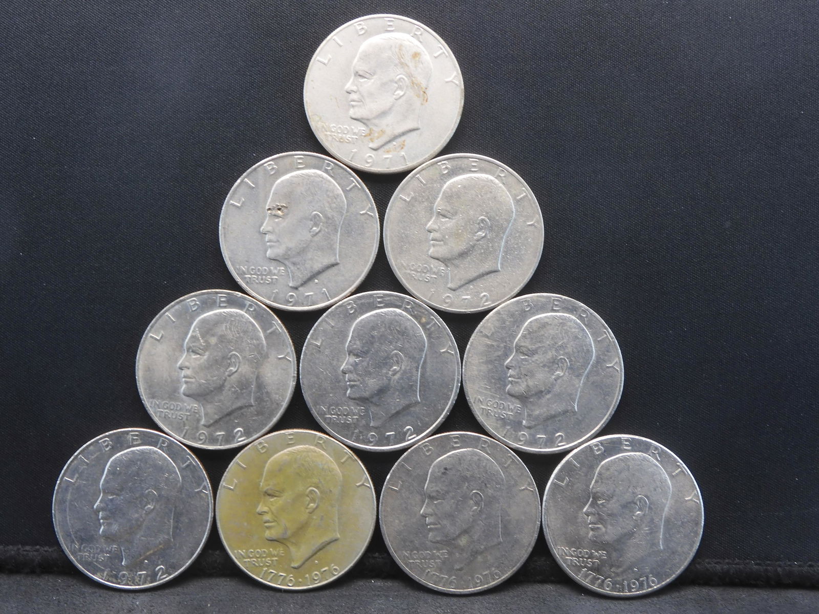 Neat Group of (10) Eisenhower Dollars (1 of 3)