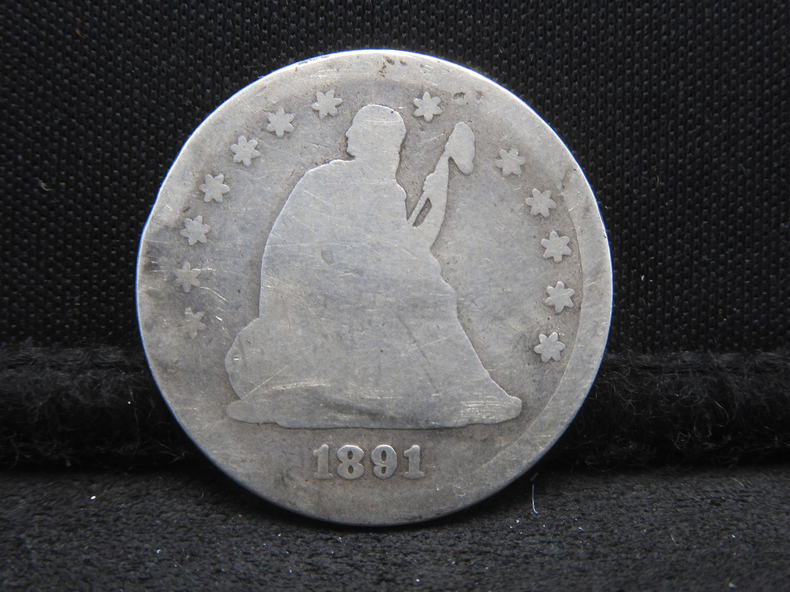 1891 Seated Liberty Quarter - Nice Circ! (1 of 2)