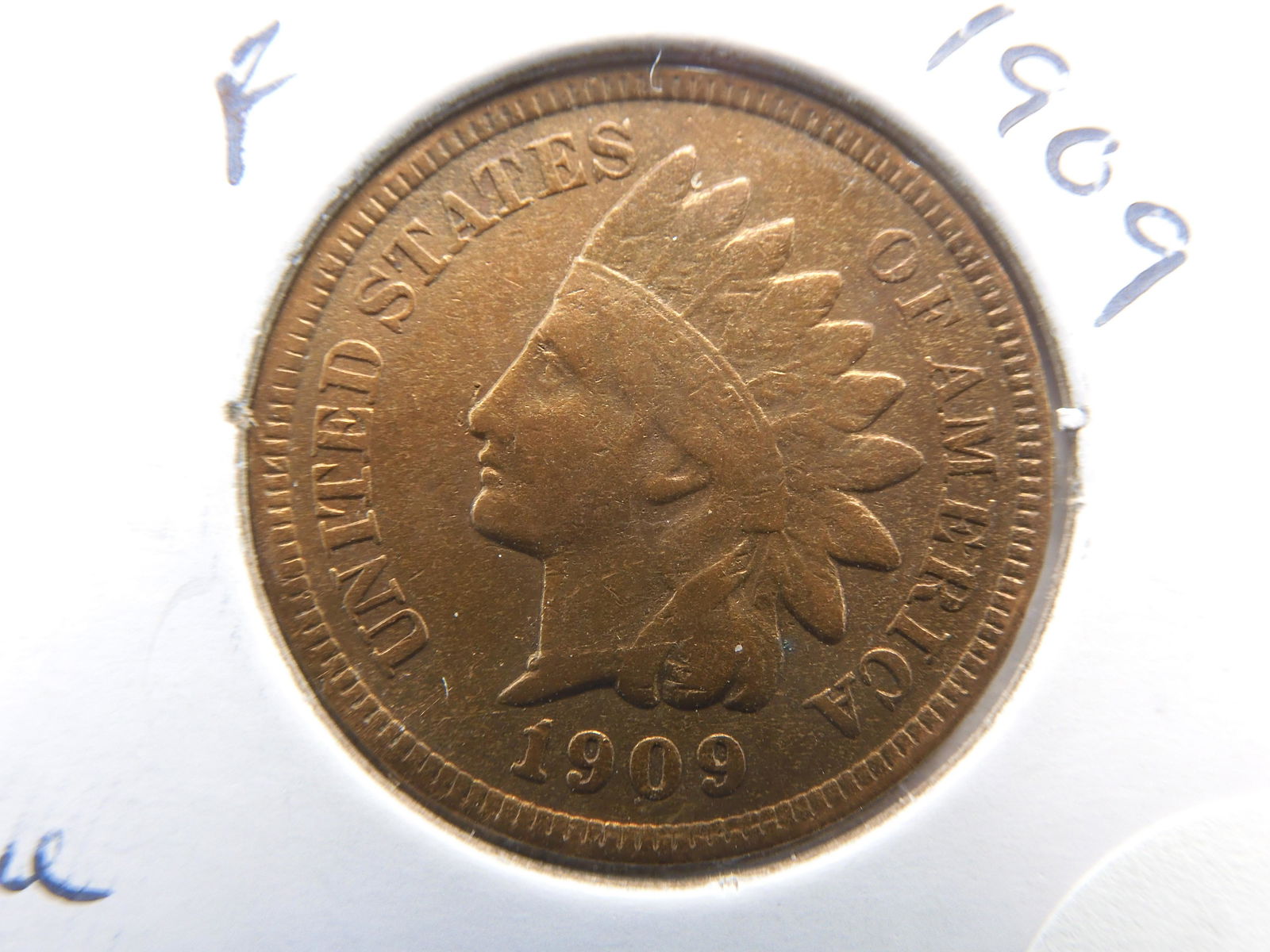 1909 Indian Head Penny - Full Liberty! - Last Year! (1 of 3)
