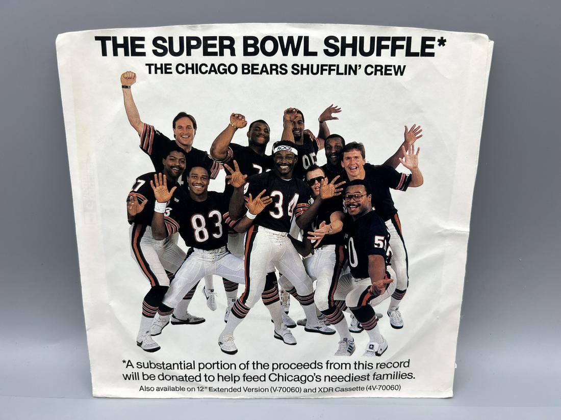 1985 The Chicago Bears Shufflin' Crew The Super Bowl Shuffle 45 Vinyl Record with Picture Sleeve (1 of 4)