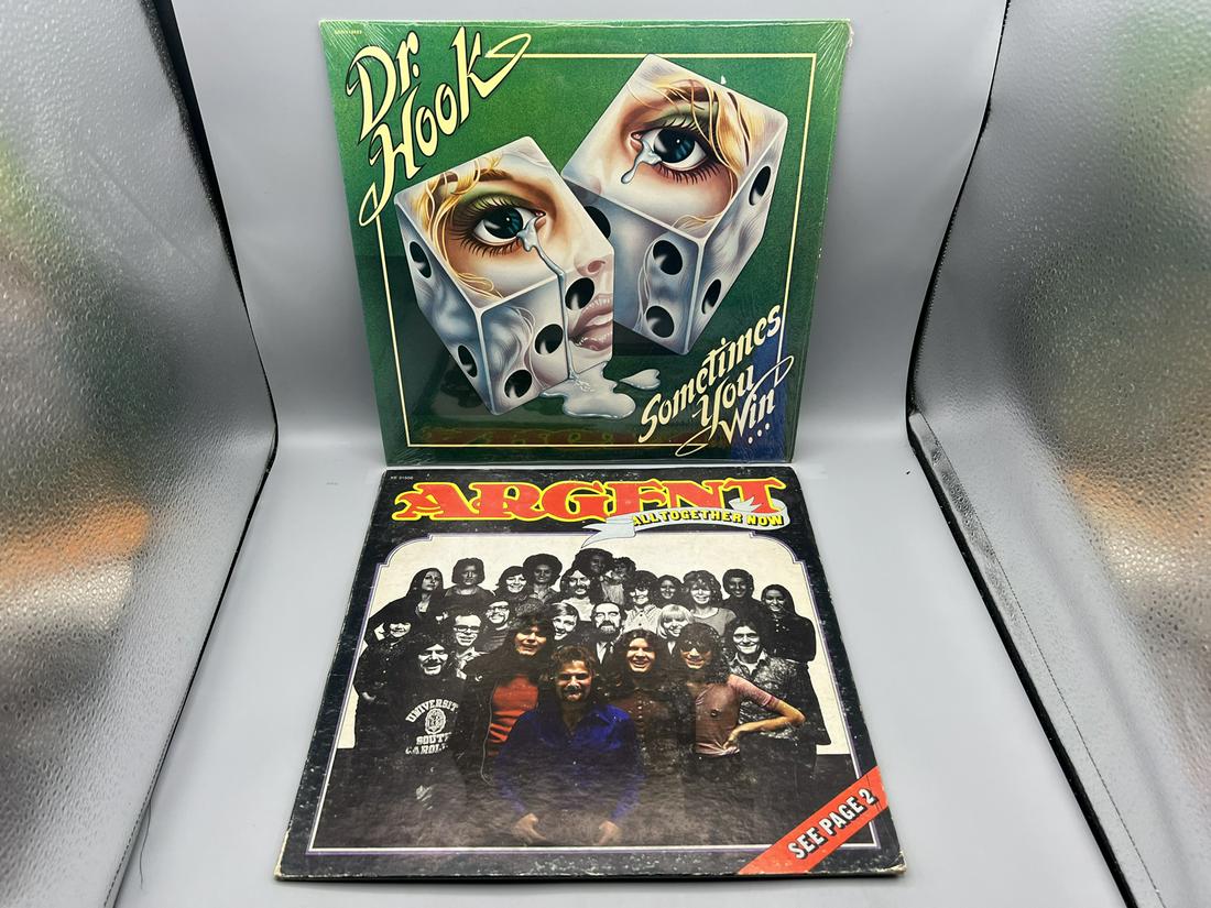 Lot of (2) Vintage Vinyl Albums - Dr. Hook Sometimes You Win & Argent All Together Now (1 of 4)