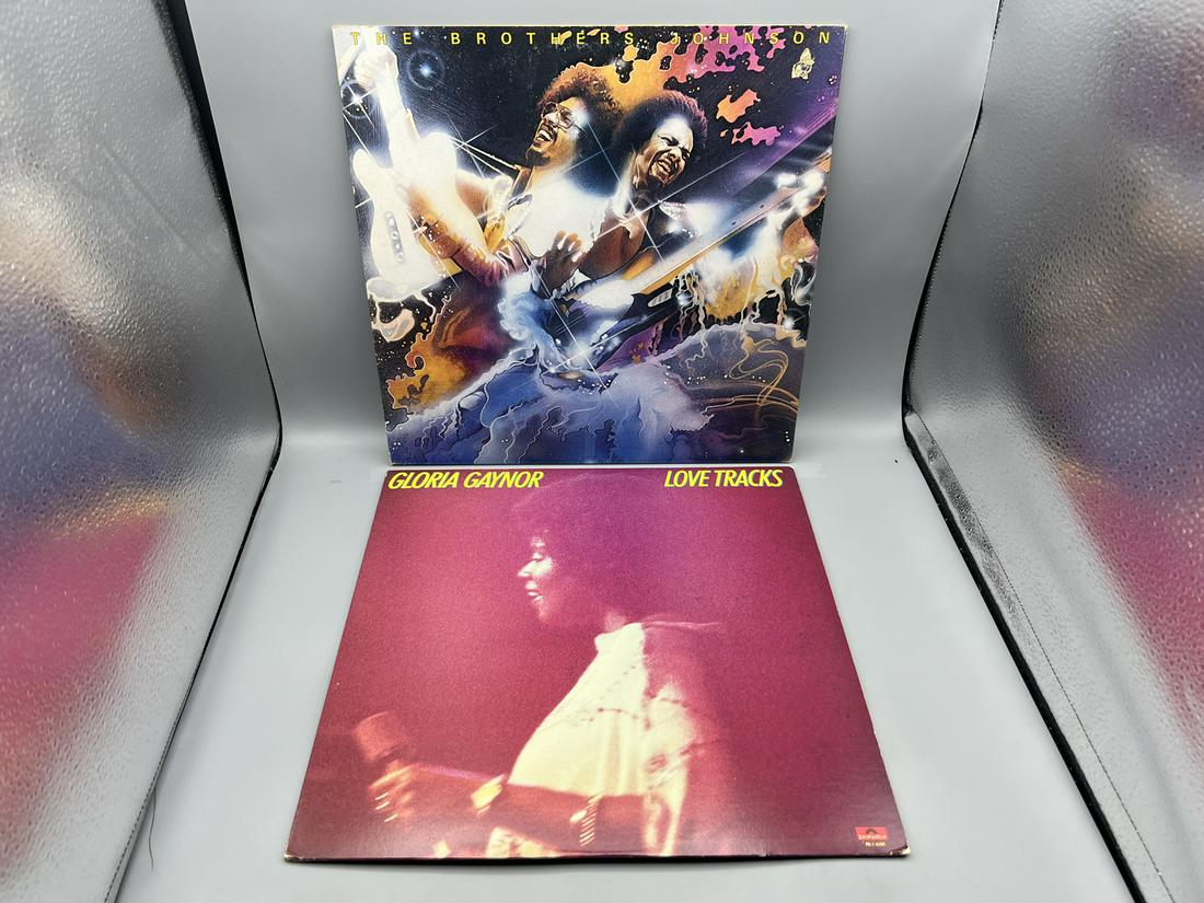 Lot of (2) Vintage Vinyl Albums - The Brother's Johnson Blam & Gloria Gaynor Love Tracks (1 of 4)