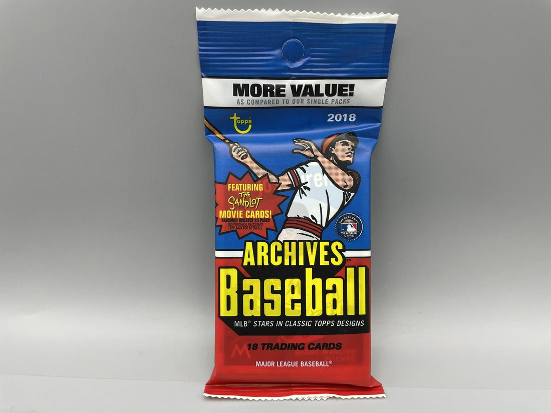 2018 Topps Archives Baseball Unopened Value Pack - Possible Rookies of Shohei Ohtani, Ronald Acuna (1 of 2)
