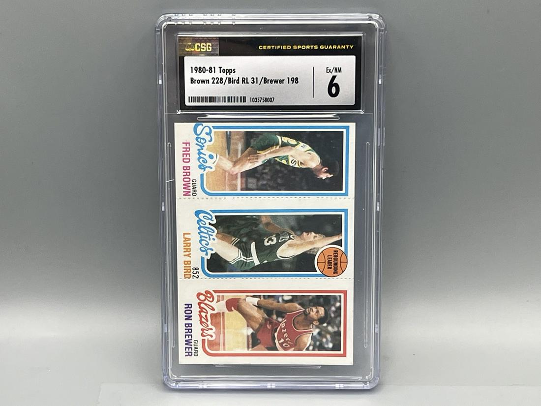 1980 Topps Larry Bird RC #31 CSG EX-NM 6 (1 of 2)
