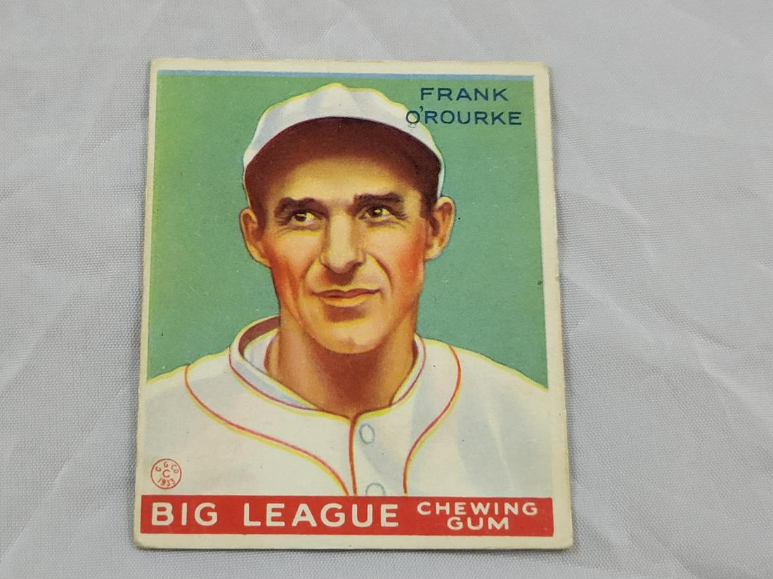 1933 Goudey (R319) #87 Frank O'Rourke RC (1 of 2)