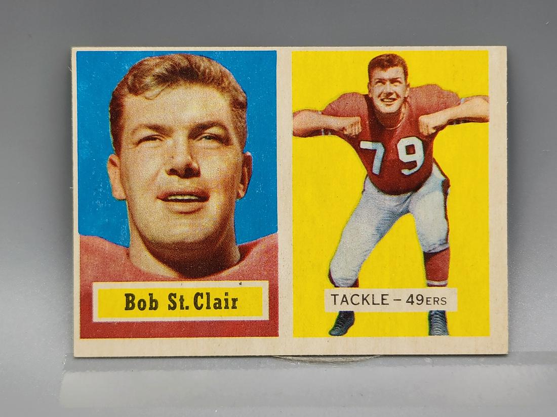 1957 Topps Bob St. Clair #18 HOF: 1957 Topps Bob St. Clair #18 HOF