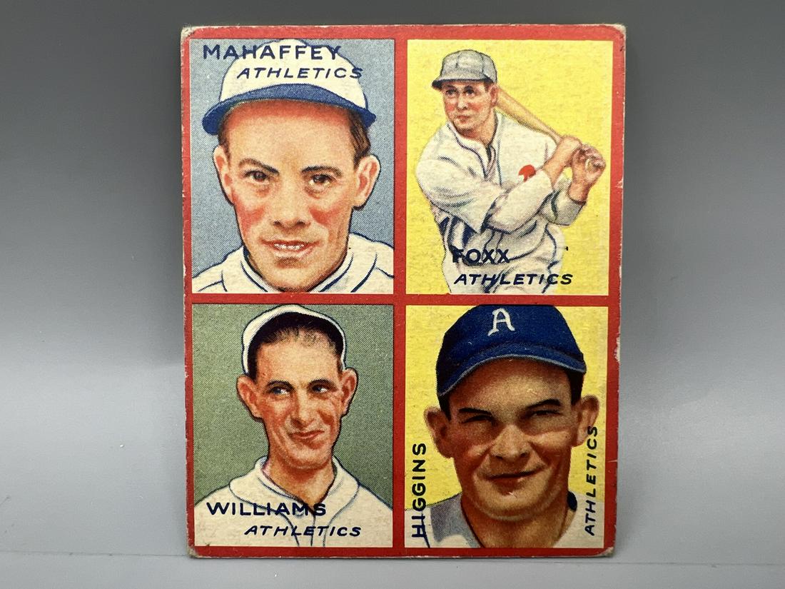 1935 Goudey 4 In 1 Mahaffey/Jimmie Foxx/Williams/Higgins: 1935 Goudey 4 In 1 Mahaffey/Jimmie Foxx/Williams/Higgins