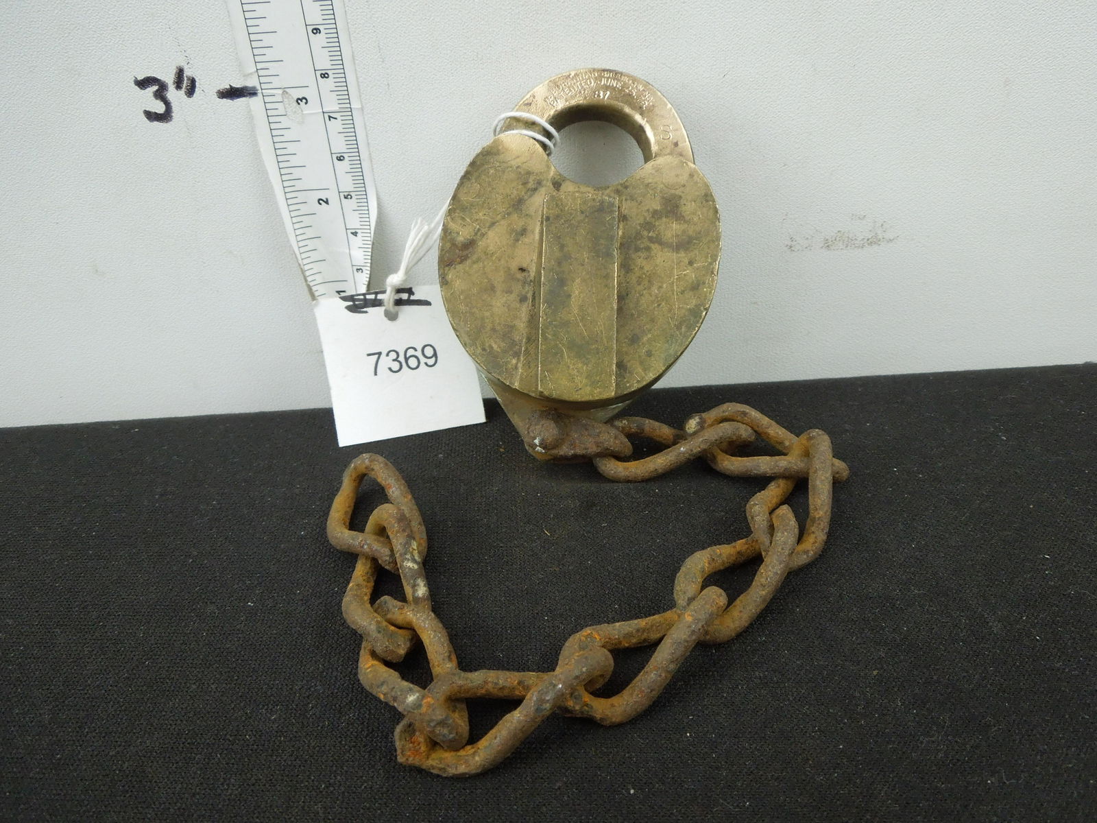 NYCSRR Bohnman  Brass Padlock With Key (1 of 4)