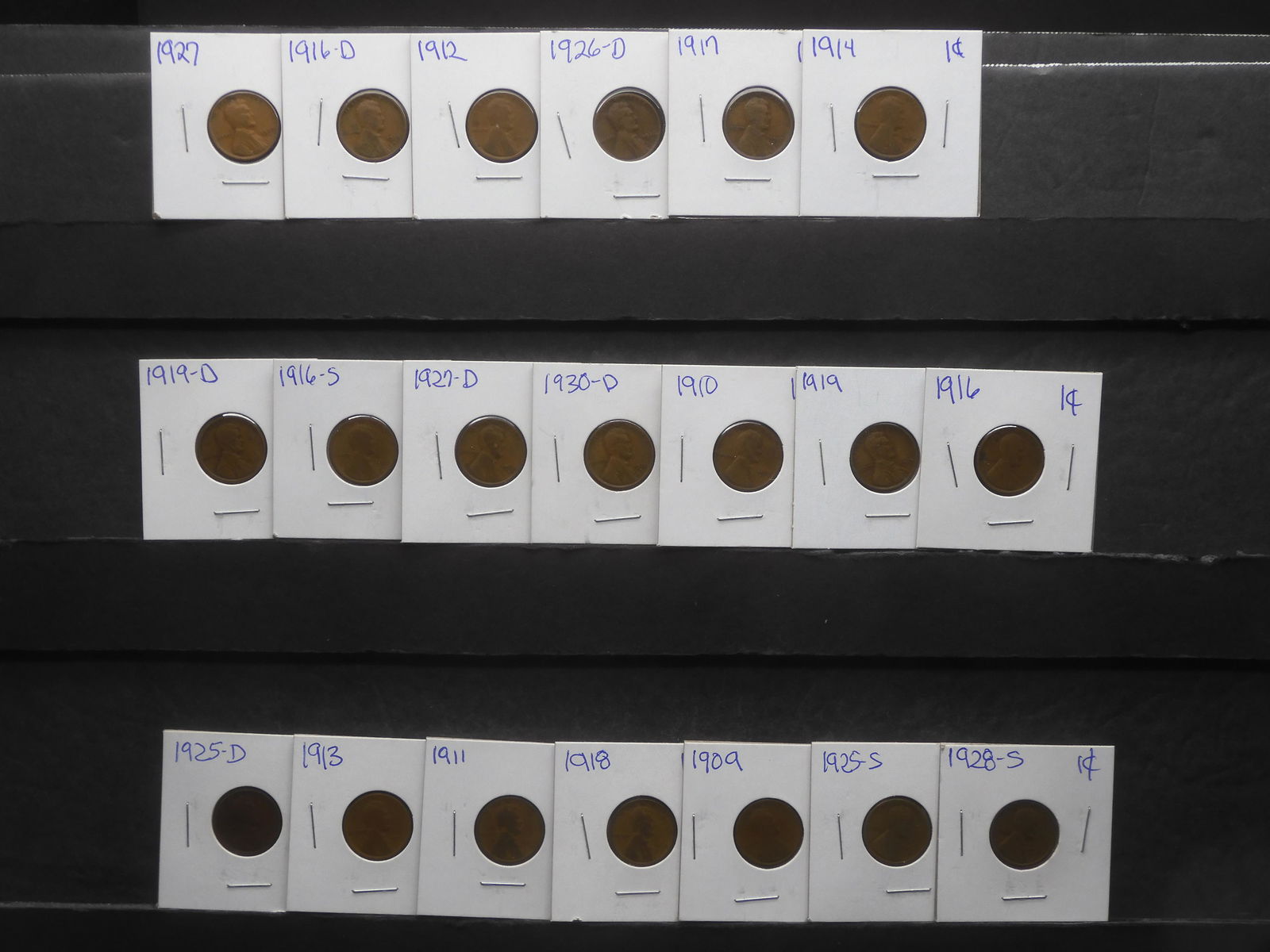 20 Lincoln Wheat Cents 1909-1930 (not consecutive) (1 of 9)