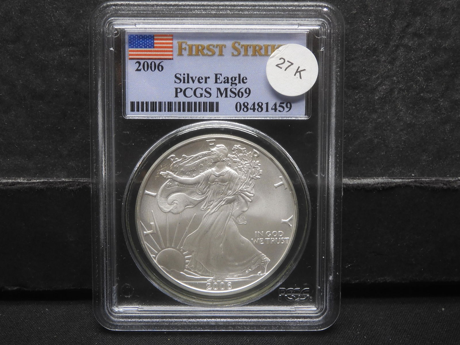 2006 PCGC graded MS69 Silver Eagle (1 of 4)
