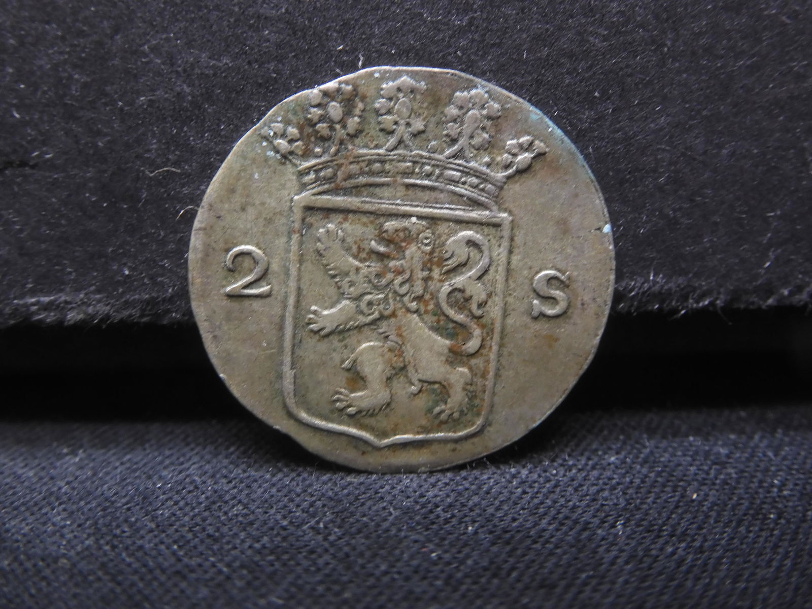 1791-Rare this high of grade, Hollandia Netherlands, 2 Stuivers, 232 YEARS OLD! (1 of 2)