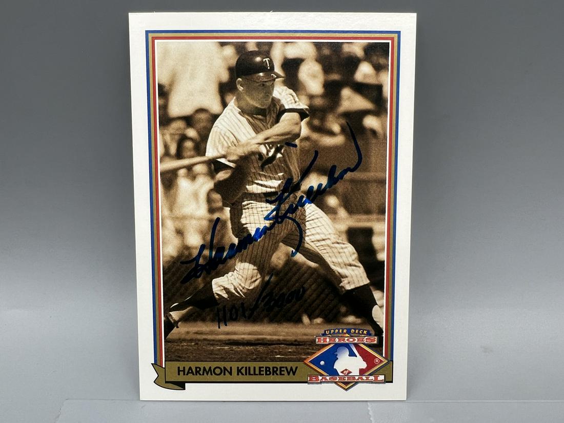 1991 Upper Deck Harmon Killebrew On Card Auto #'ed/3000 (1 of 2)