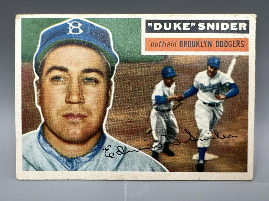 1956 Topps Duke Snider Grey Back #150 (1 of 2)
