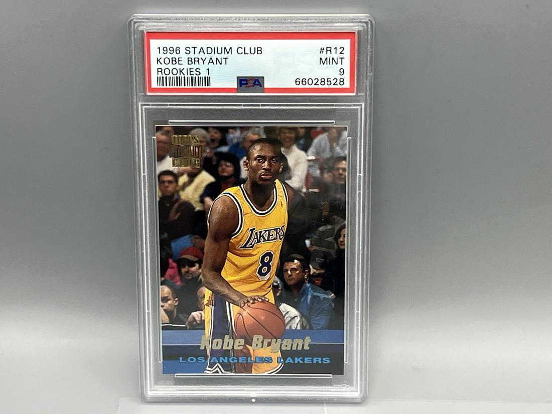 1996 Stadium Club Kobe Bryant RC #R12 PSA Mint 9 (1 of 2)