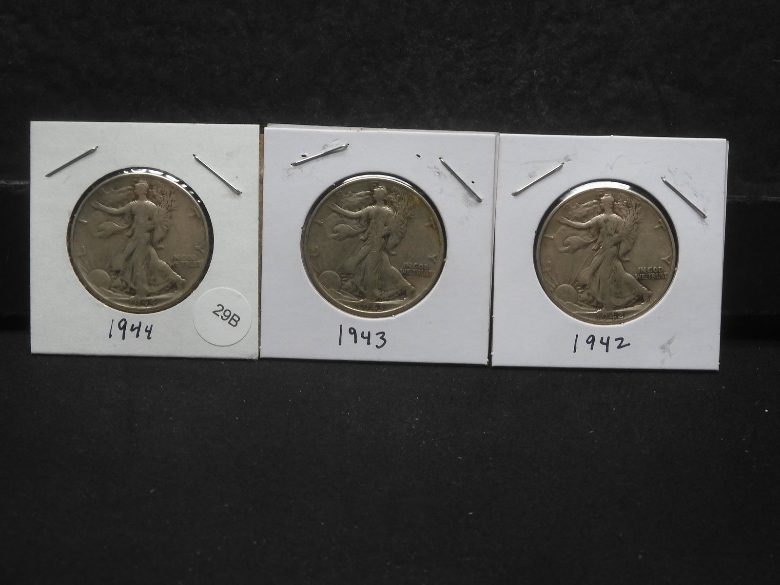 1942, 1943, 1944 Walking Liberty Half (1 of 3)