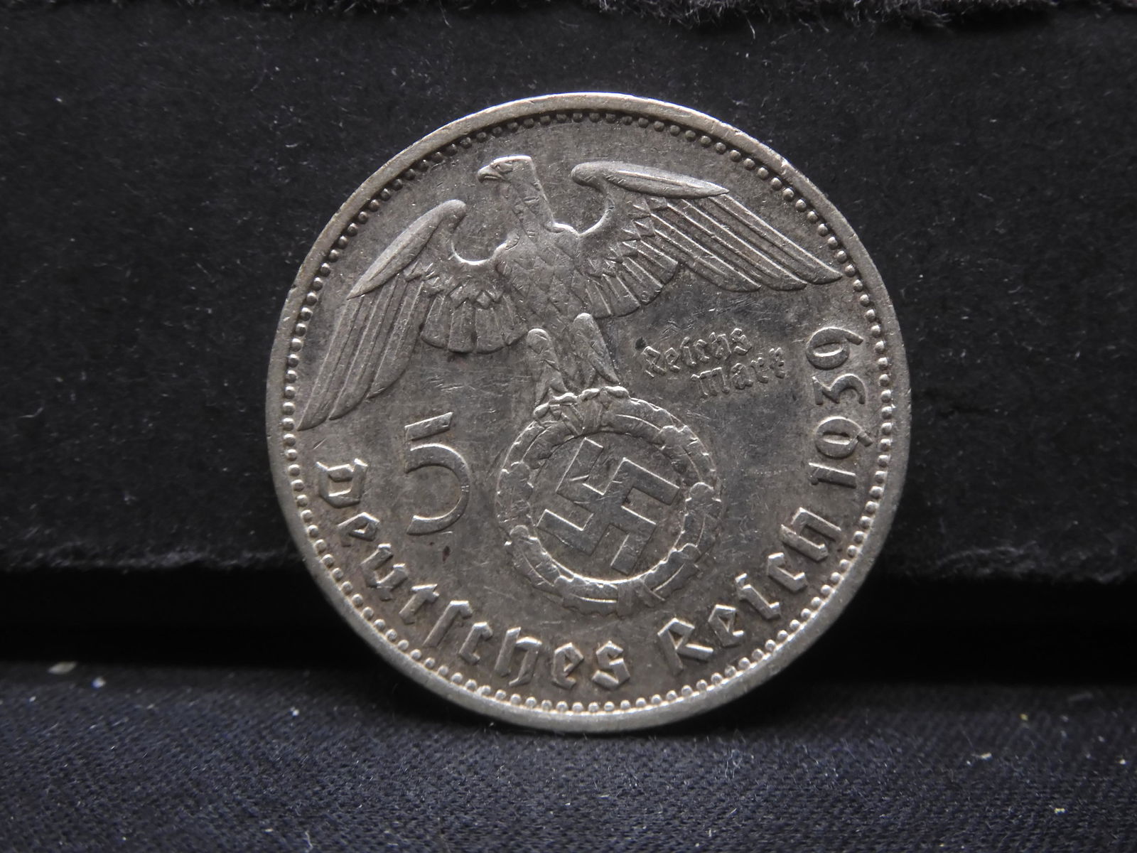 Germany 1939-E 5 Reichsmark .900 Silver (Historic Symbol) (1 of 2)