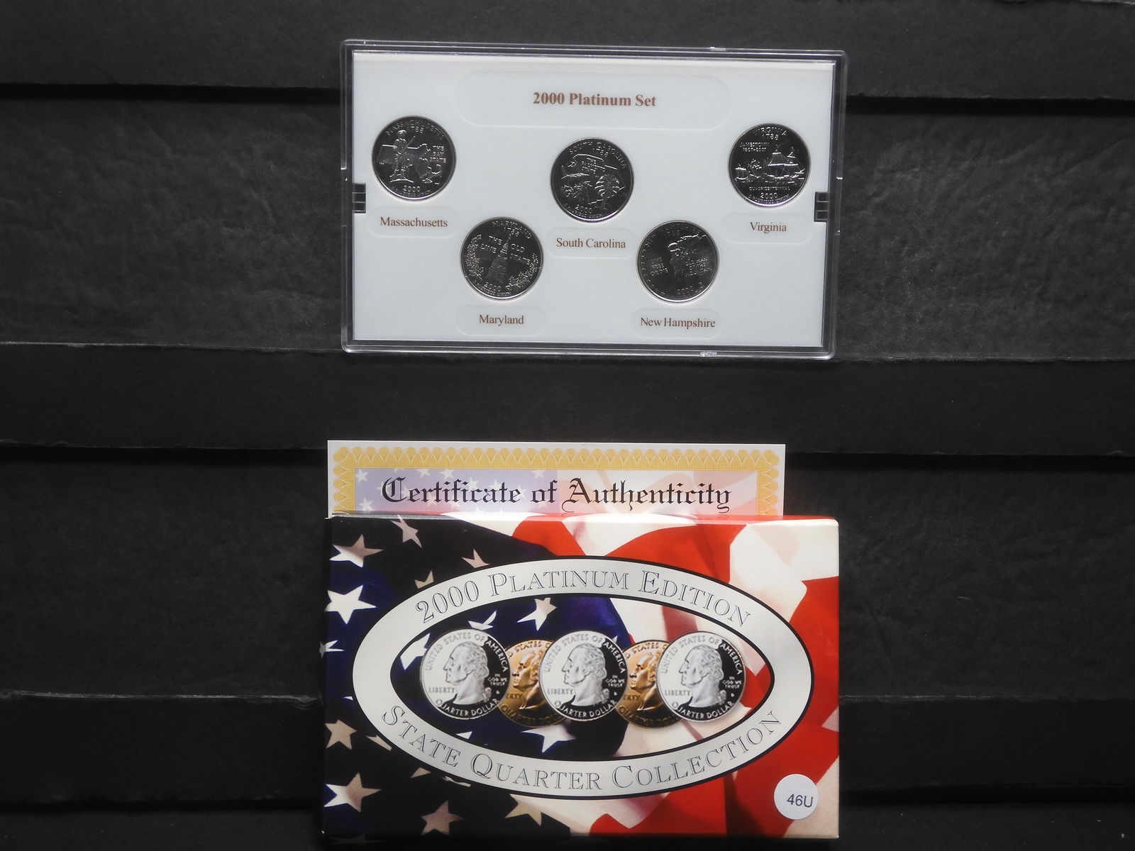 2000 Platinum Mint State Quarter Set UNC: 2000 Platinum Mint State Quarter Set UNC