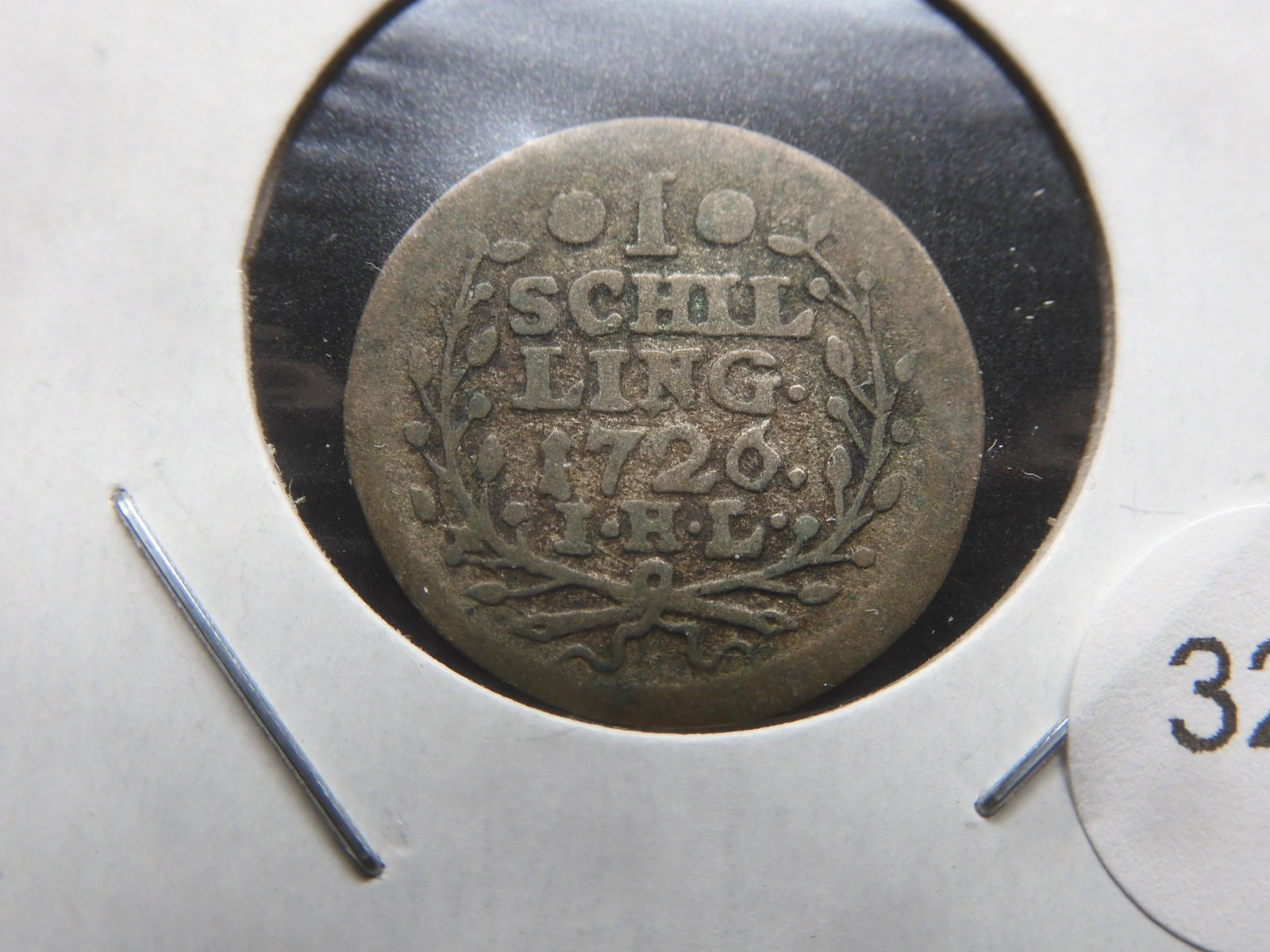 1726 Hamburg Silver 1 Schilling. (1 of 3)
