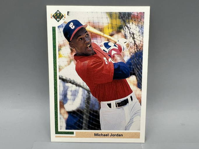 upper deck michael jordan baseball rookie card