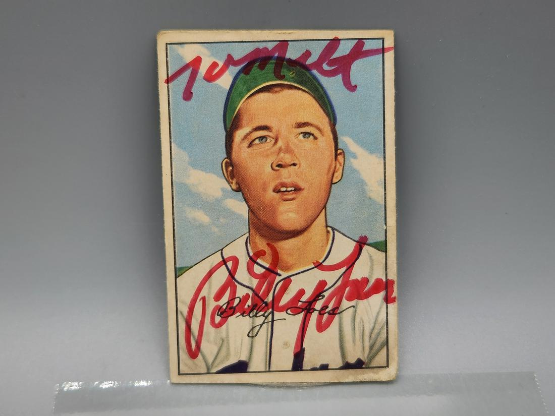 1952 Bowman Billy Loes Autographed Card - No Cert (1 of 2)