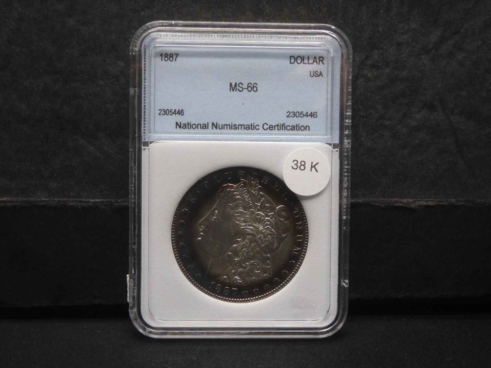 1887 (SILVER) NNC MS 66 - Toned Morgan Dollar - High Quality (1 of 4)